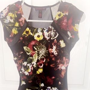 Black floral midi dress 😻